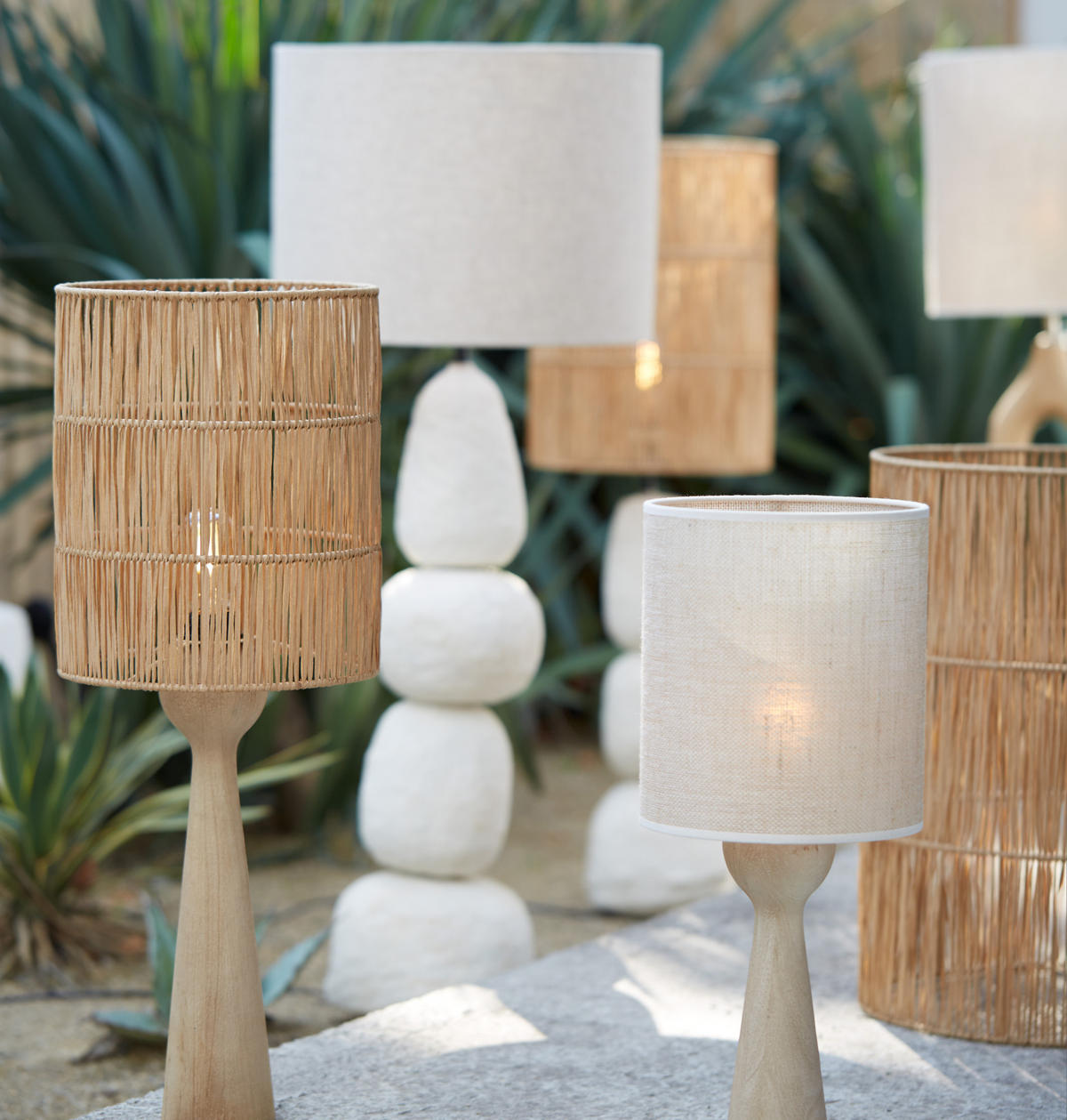 LAMPENFUSS Festina Braun Ø9/40 cm - Hellbraun, Holz (9/9/40cm) - Light & Living