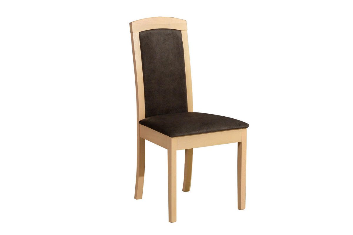STUHL 2er Set Roma 8, sonoma - Schlammfarben/Sonoma Eiche, Holz (45/96/41cm) - Leaf Design