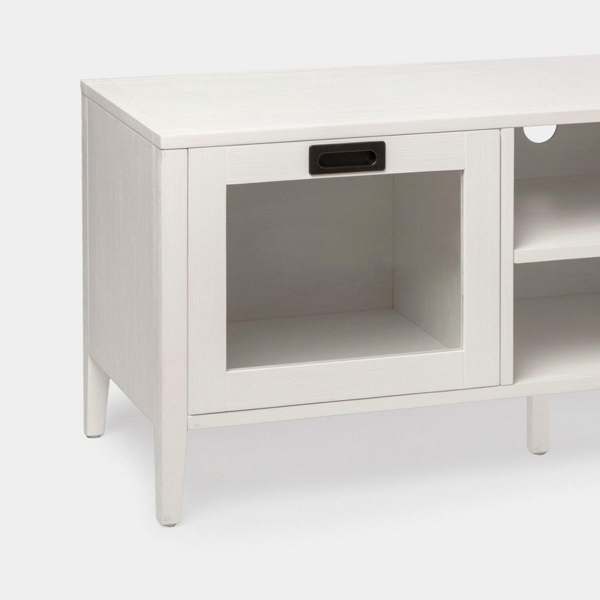 TV-ELEMENT Edan Weiß 140 cm x 50 cm - Weiß, Holzwerkstoff (140/50/40cm) - Klast Home