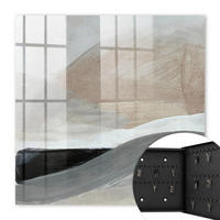 SCHLÜSSELBOX Schwarz 30x30 cm- Türöffnung nach rechts - Pastellharmonie - Beige, Metall (30/30/5cm) - TULUP
