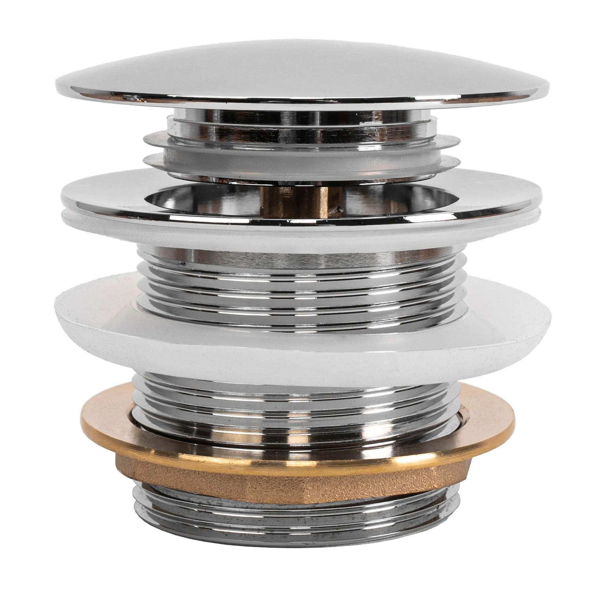 WANNE Stöpsel Klik-klak Rea Chrome - Chromfarben, Metall (7/6/7cm) - REA