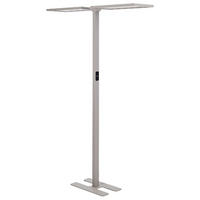 STEHLAMPE Sculptor 30/135/197 cm - Silberfarben, Metall (30/135/197cm) - Beliani