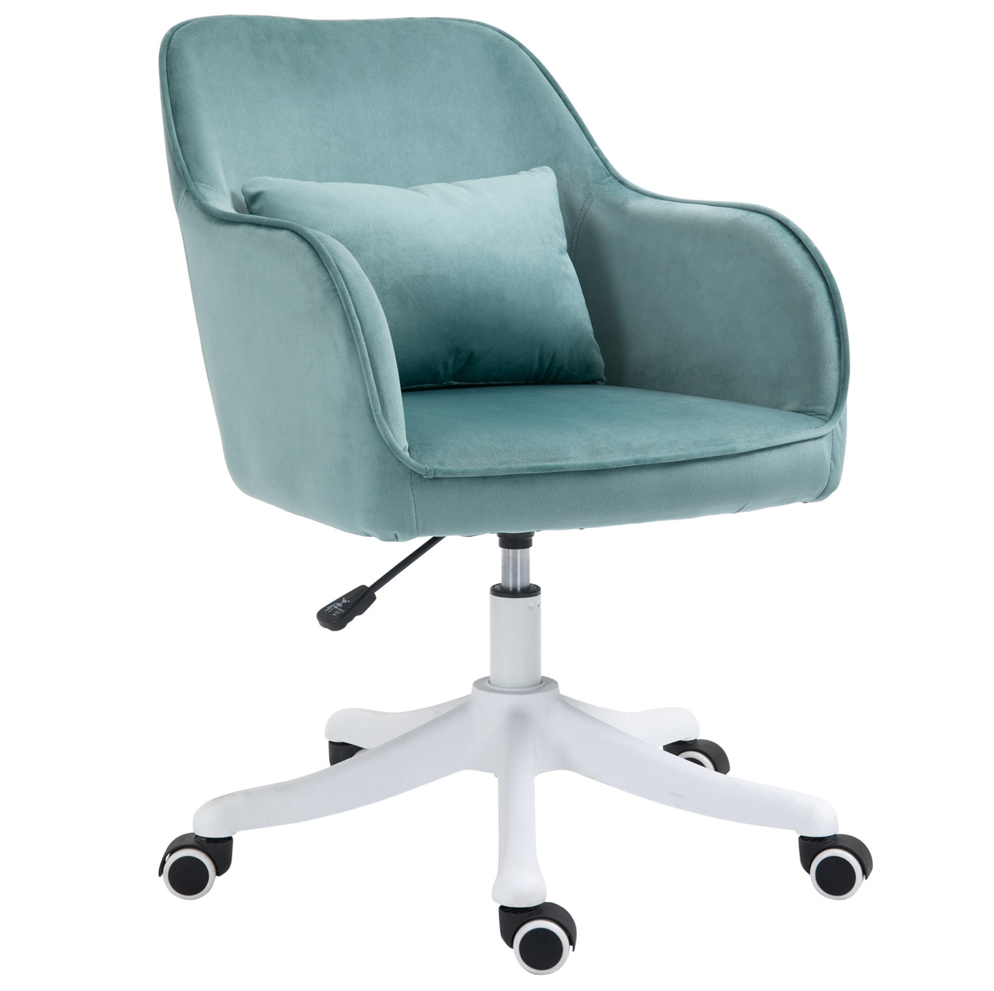 BÜROSTUHL in Grün 70x57x86 cm mit Vibrationsmassage, Lendenkissen und Höhenverstellung - Grün, Kunststoff (57/86/70cm) - IVMEU