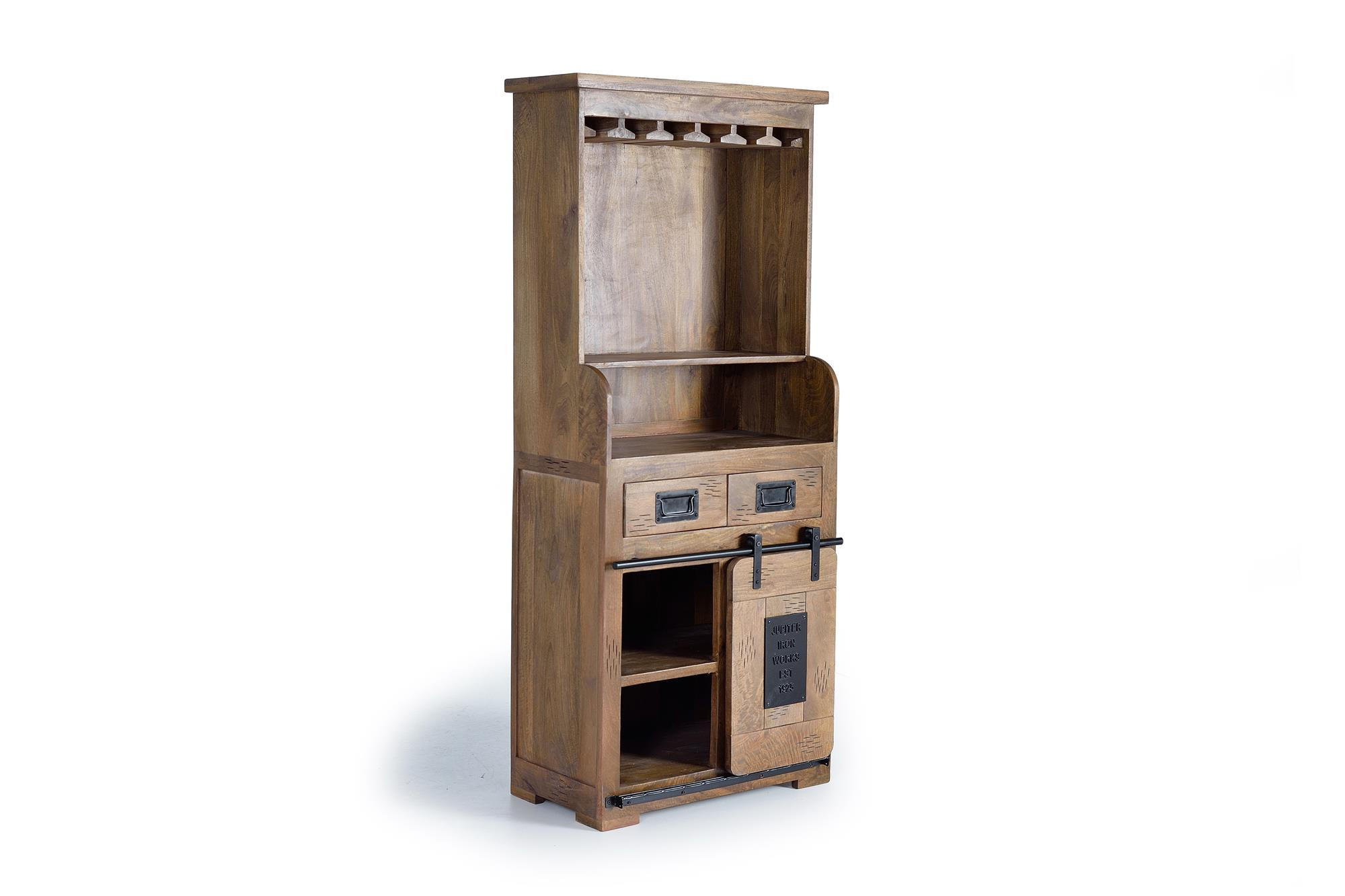 BÜCHERREGAL aus Akazie mit Metalldetails - Braun, Holz (75/170/38cm) - Giner y Colomer