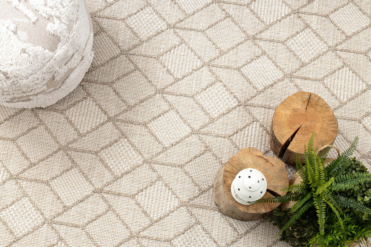 TEPPICH Origi 120/170 cm - Beige, Textil (120/170cm) - rugsX