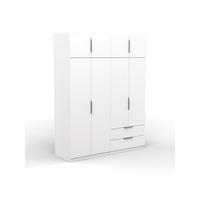 SCHRANK, 8 Türen - GHOST - Weiß - 157,3 x 51,1 x 203 cm - Weiß, Holz (51.1/203/157.3cm) - Demeyere