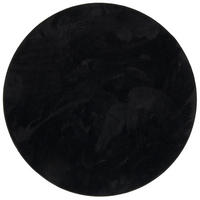 HOCHFLOR LANGFLOR TEPPICH SUPER SOFT MELIA RUND - Schwarz, Textil (200/200cm) - Pergamon