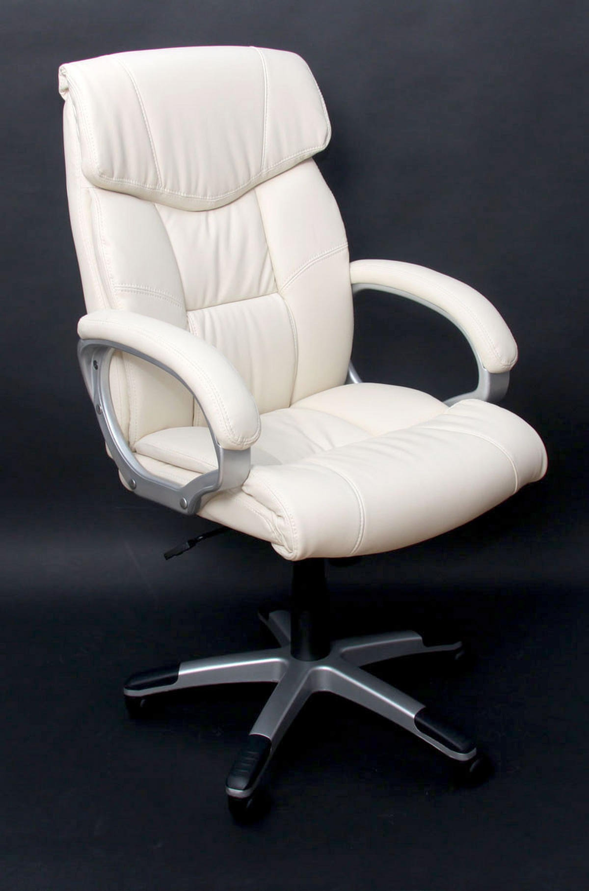 DREHSTUHL HxBxT 120x73x78cm Sitzhöhe 48cm Kunstleder Creme - Creme, Kunststoff (73/120/78cm) - PROREGAL