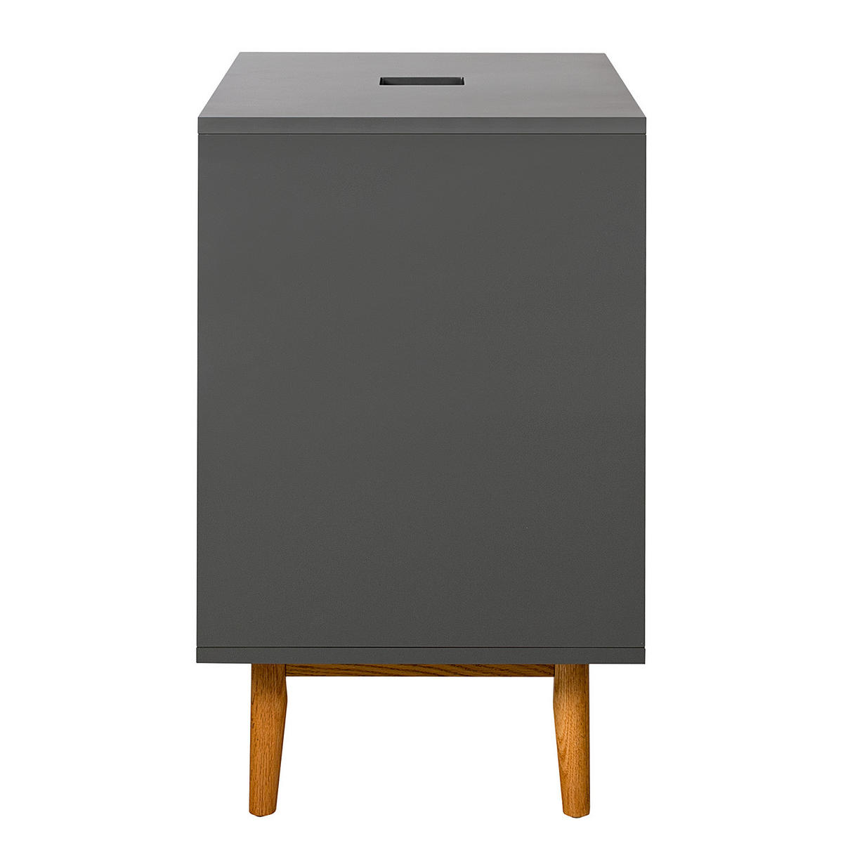 WASCHTISCH - MDF / Massivholz - Grau, Holz/Holzwerkstoff (80/80/48cm) - home24