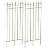 RANKGITTER 2er Set Metall antik-grün - Grün, Metall (50/100/0.7cm) - CLP