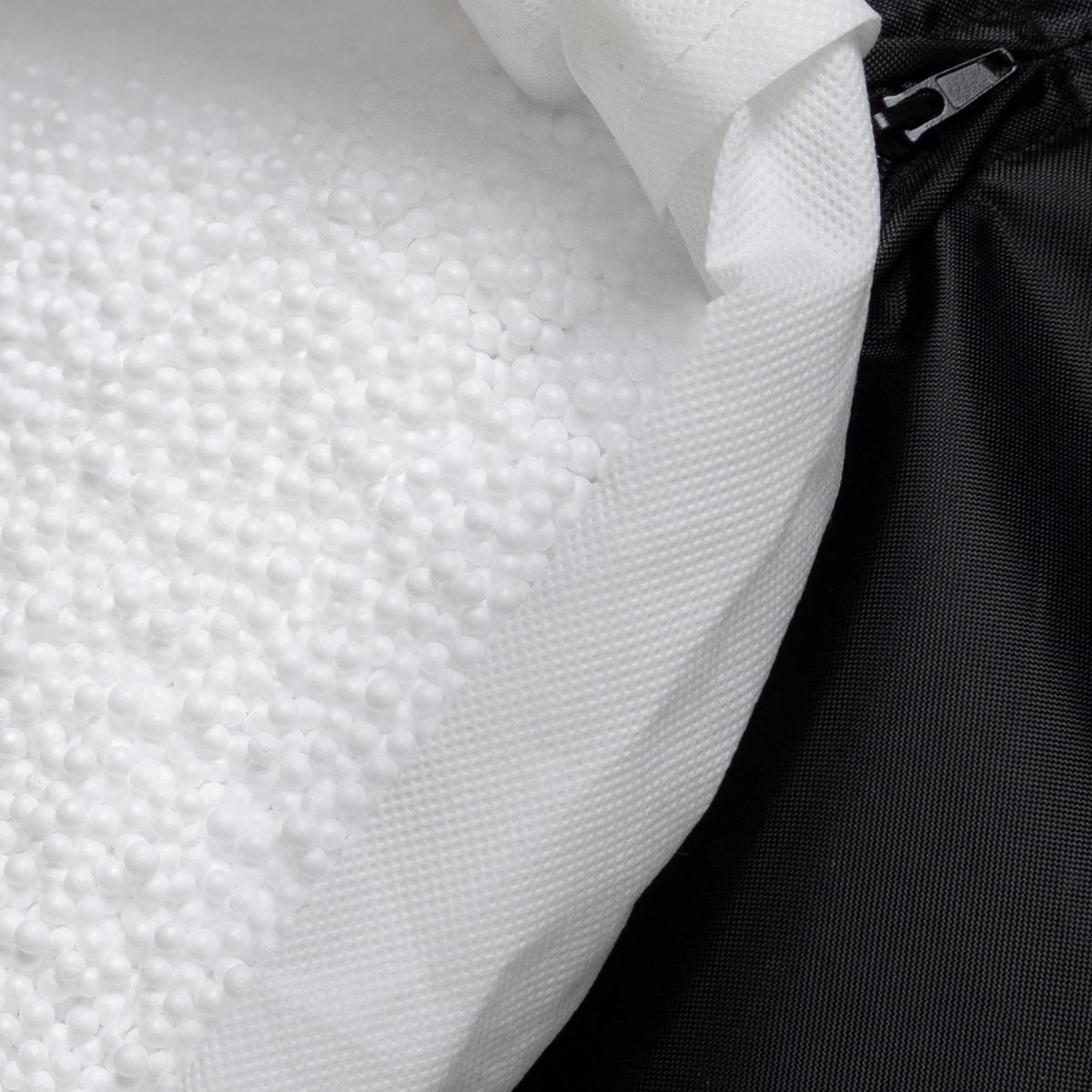 SITZSACK Sessel Borg Natalia mit Hocker - Creme, Kunststoff/Textil (100/100/88cm) - icon