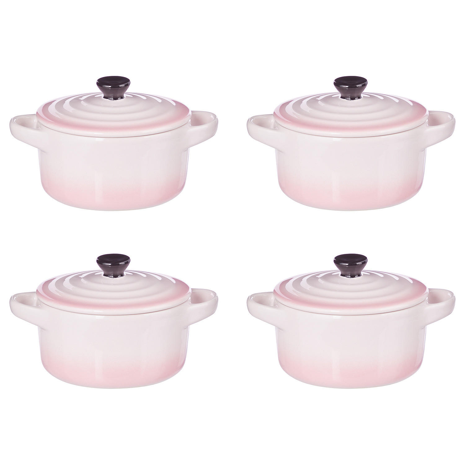 AUFLAUFFORM (4er Set) C'est Si Bon - Rosa, Keramik (14/11/8cm) - Butlers