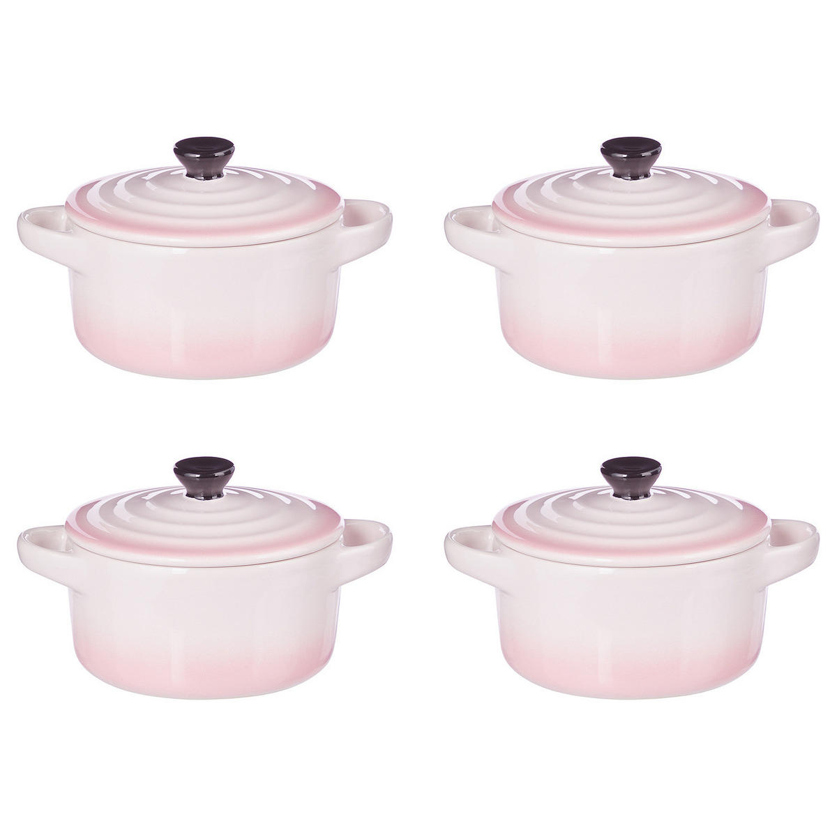 AUFLAUFFORM (4er Set) C'est Si Bon - Rosa, Keramik (14/11/8cm) - Butlers