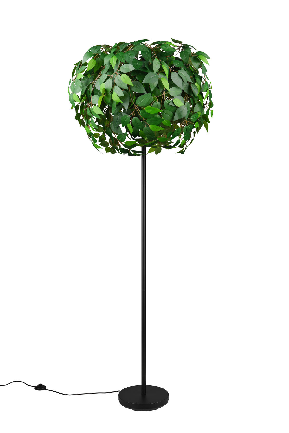 STEHLAMPE LEAVY - Schwarz - 70/70/180 cm - Schwarz, Metall (70/70/180cm) - Trio Leuchten