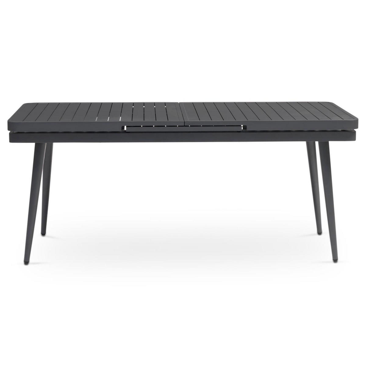 GARTENMÖBEL SET SUNNY 9er Set grau, schwarz - Grau, Metall - IDIMEX