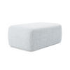 POUF Chenille Stoff Blau - Blau/Schwarz, Kunststoff/Textil (102/40/62cm) - Makamii