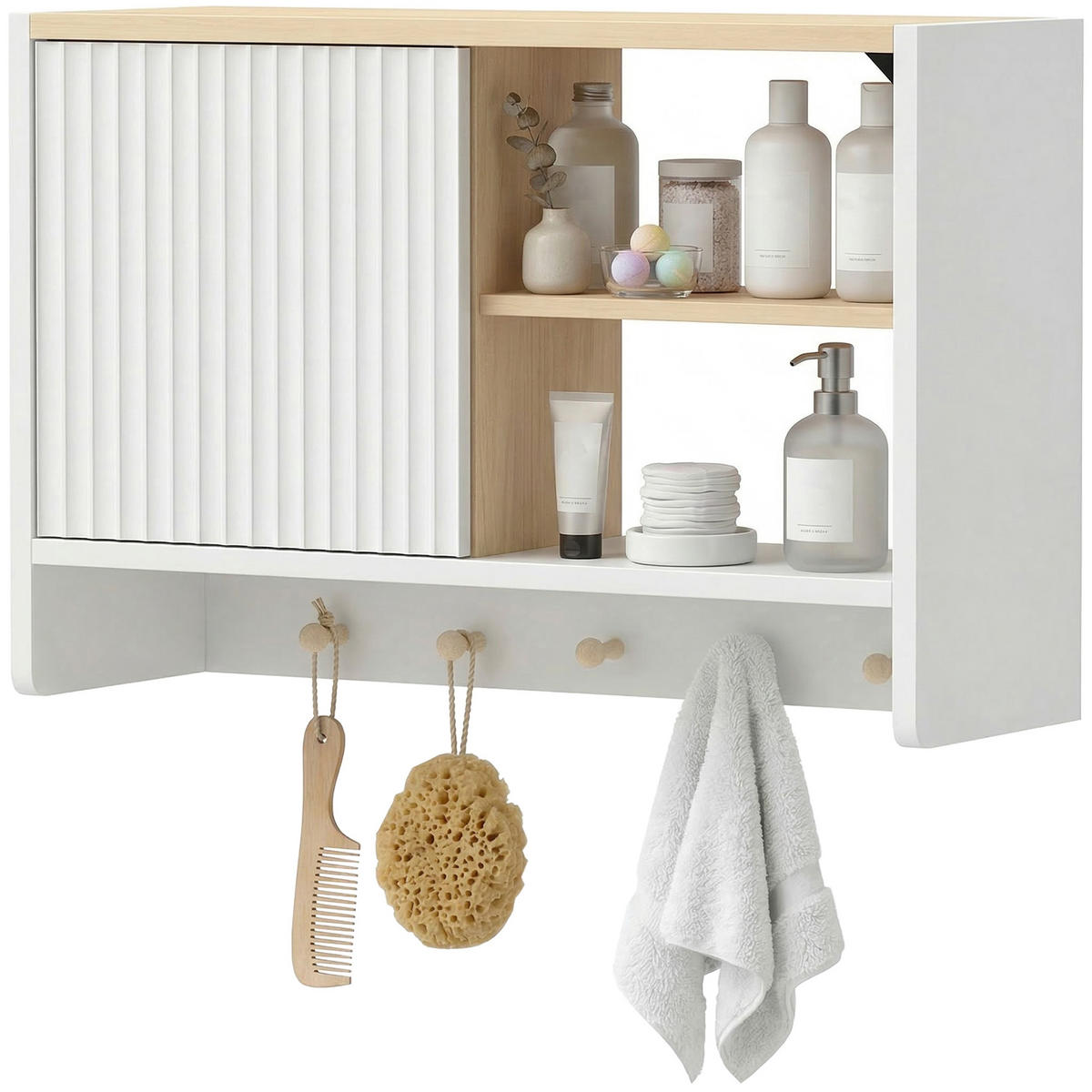HÄNGESCHRANK Weiß 1 Stück - Weiß, Kunststoff (60/40/20cm) - GiPP