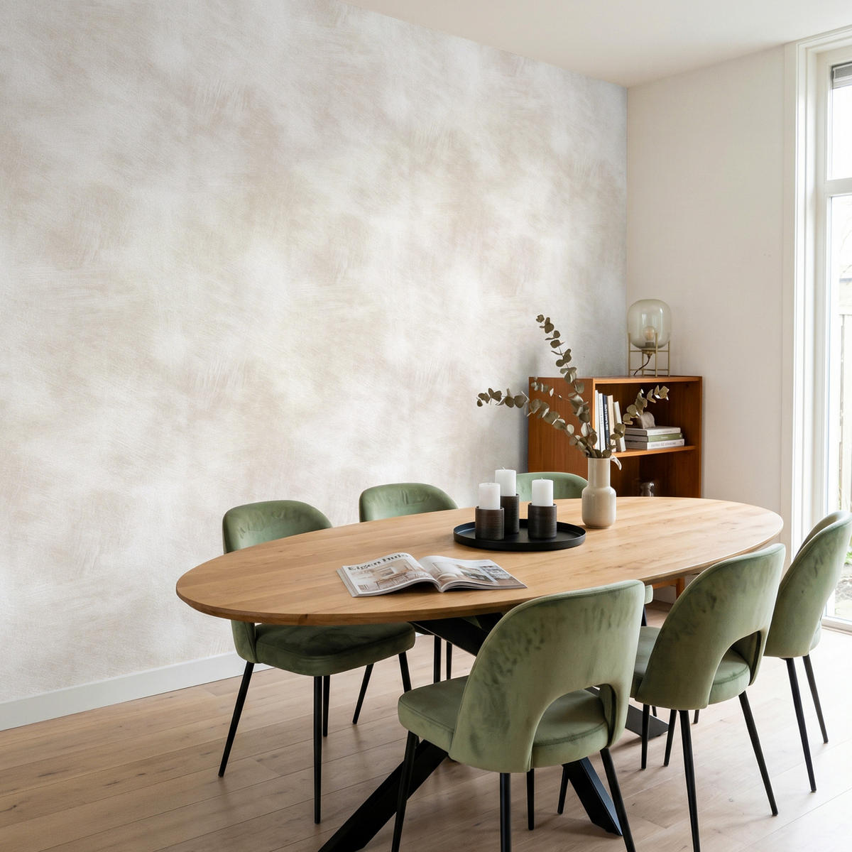 TAPETE - Dezent - Textur - Beige - 300x240 cm - Creme, Papier (300/240cm) - OnlyWow