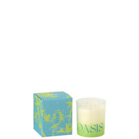 DUFTKERZE OASIS Blau - Blau, Paraffin (10.5/14cm) - J-Line