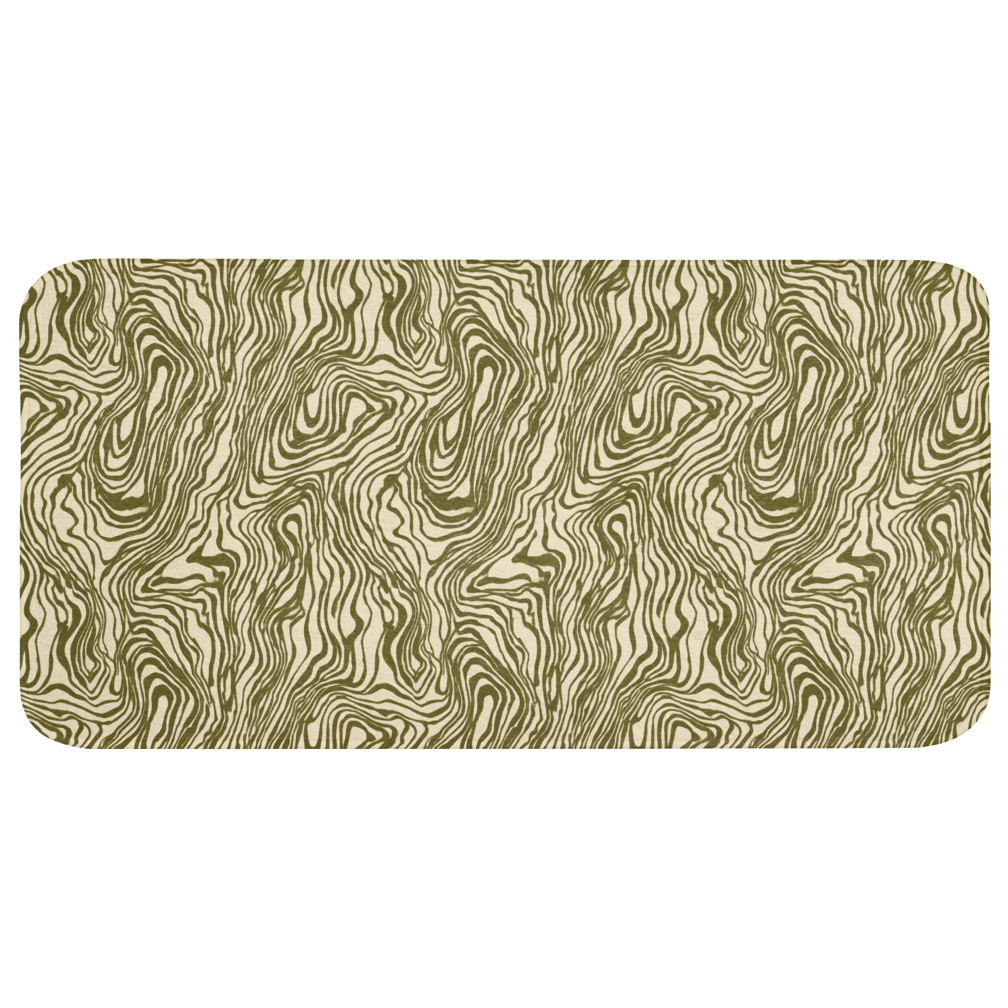 OnlyWow KOUPELNOVÁ PŘEDLOŽKA Abstraktní - Mramor - Zelený 120x60 cm