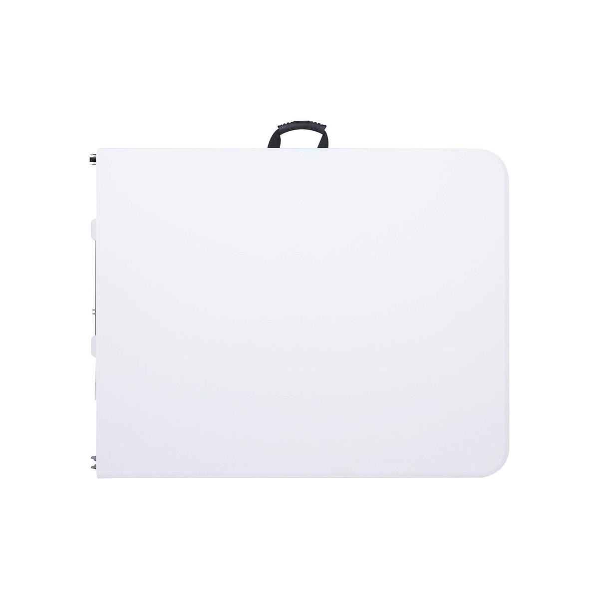 KLAPPTISCH Weiß 74/180/74 cm - Weiß, Kunststoff (180/74/74cm) - Mobili Rebecca