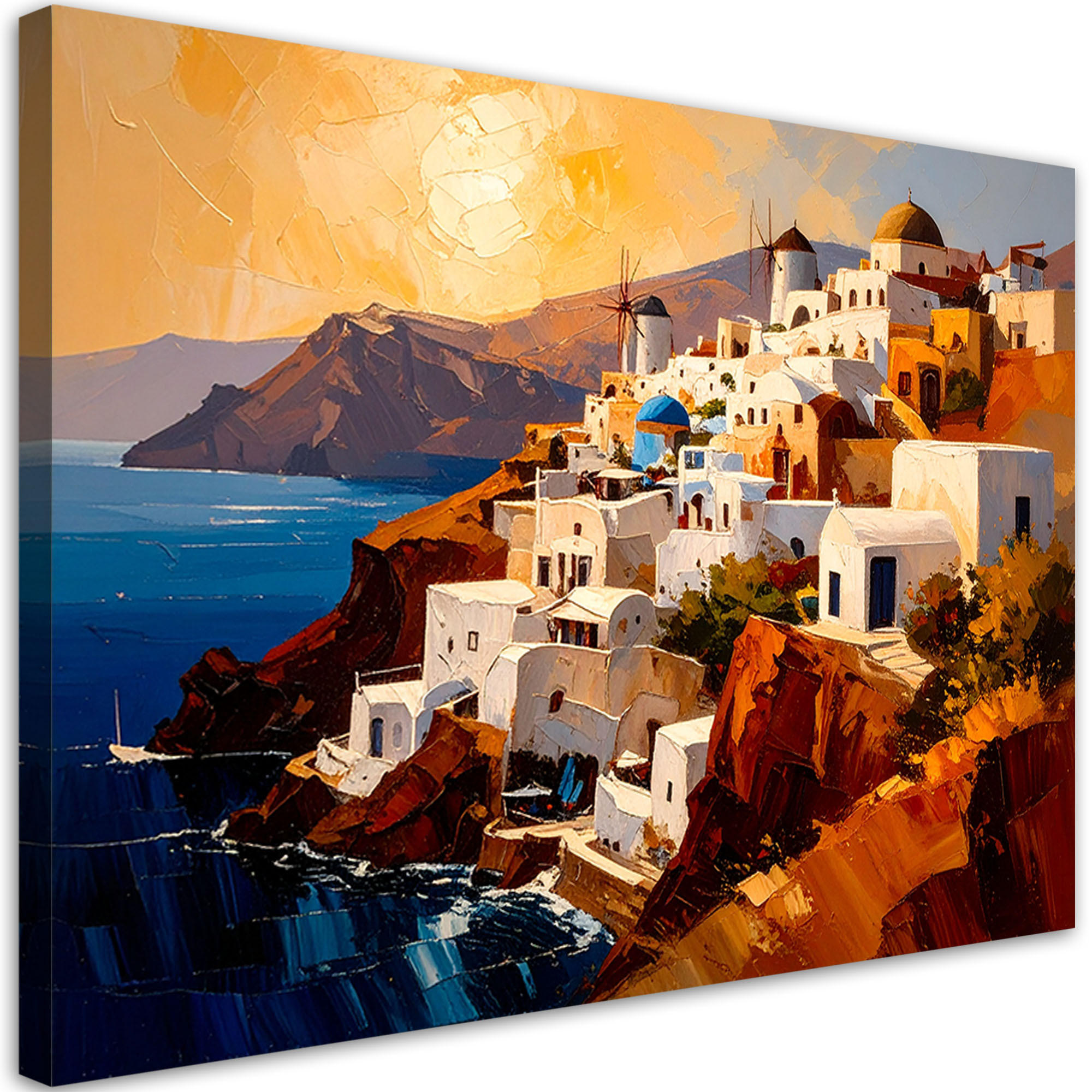 Feeby Leinwandbild Braun 60x40 cm
