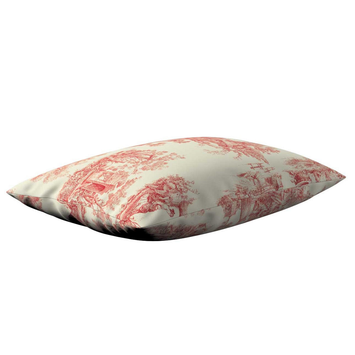 KISSENHÜLLE Avinon rot, 60x40cm - Rot, Textil (60/40cm) - Dekoria
