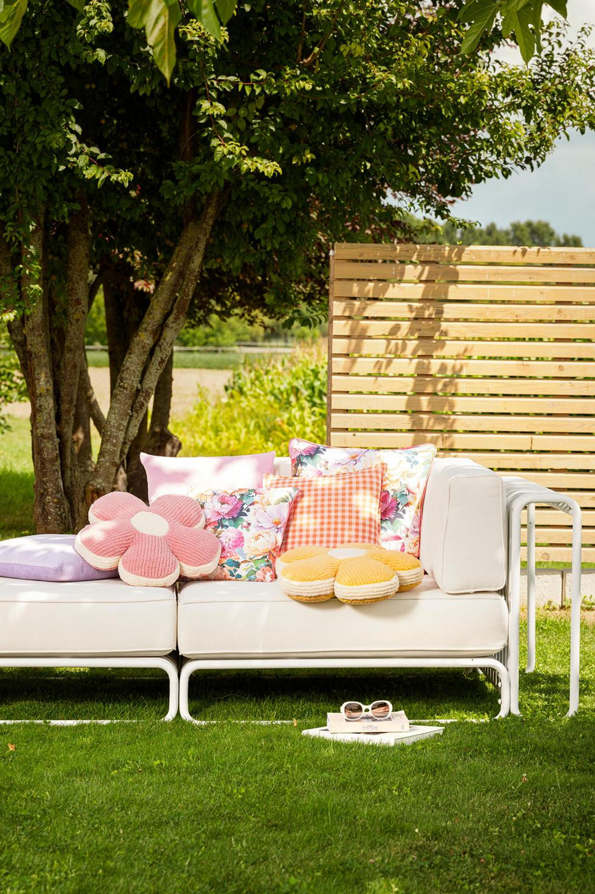 DEKOKISSEN BONNY Blume - Gelb, Textil (43cm) - Magma Heimtexx