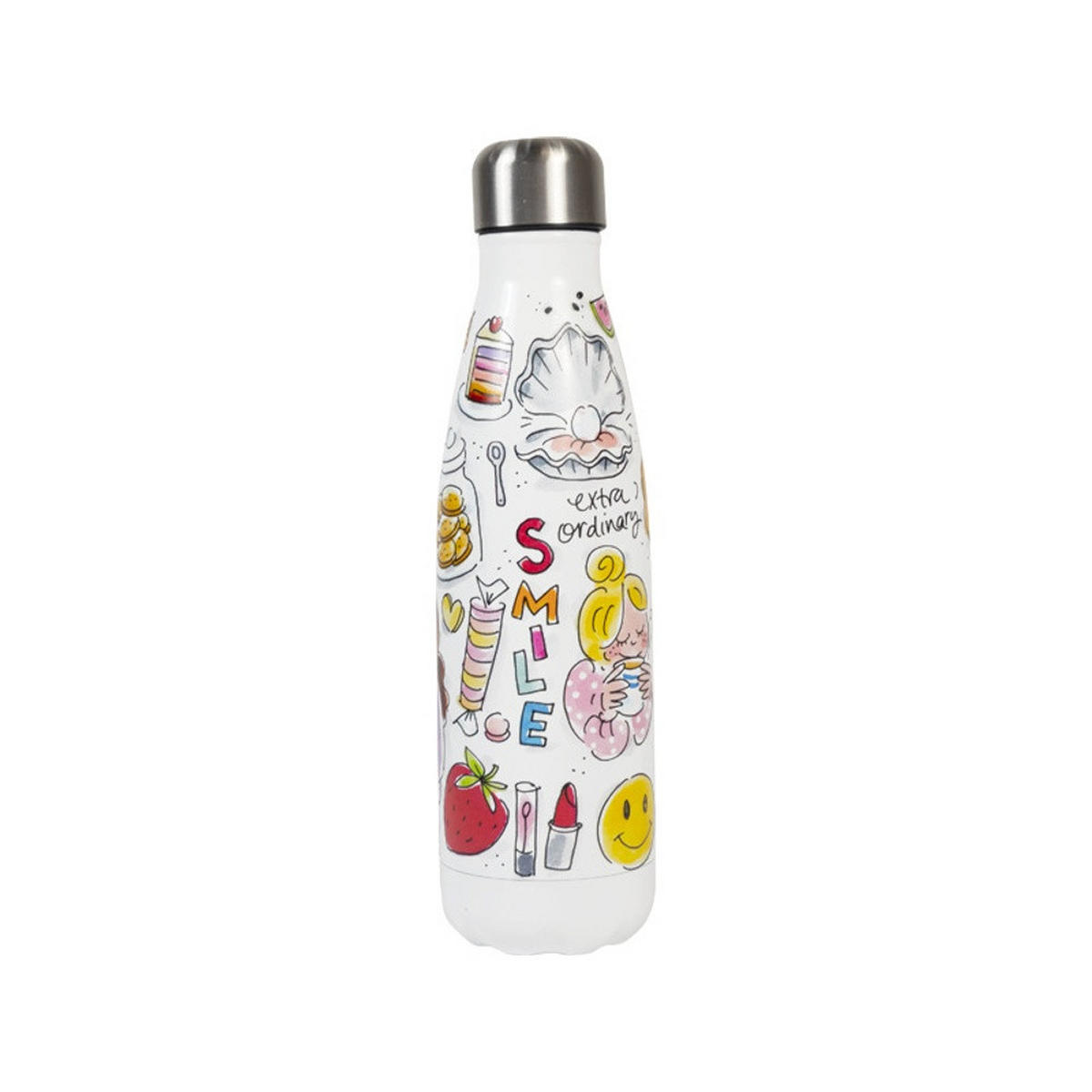 THERMOSFLASCHE Happy Hour in Bunt - 500 ml - Multicolor, Metall (0.5L) - Blond Amsterdam