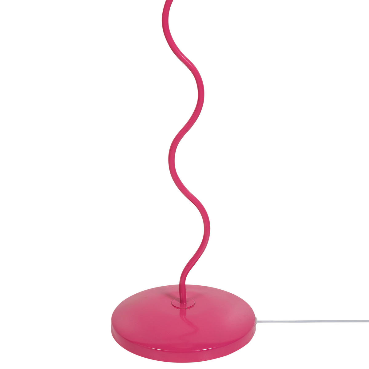 STEHLAMPE Weiß/Rosa Jikawo - Pink/Weiß, Metall (25/25/161cm) - Beliani