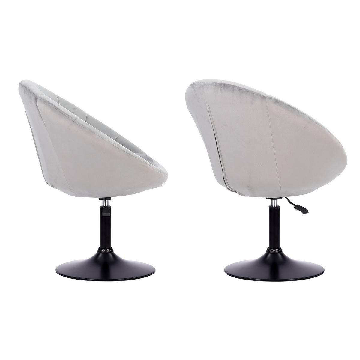 BARHOCKER Edgar Grau - Grau, Textil (76/99/67cm) - Happy Garden