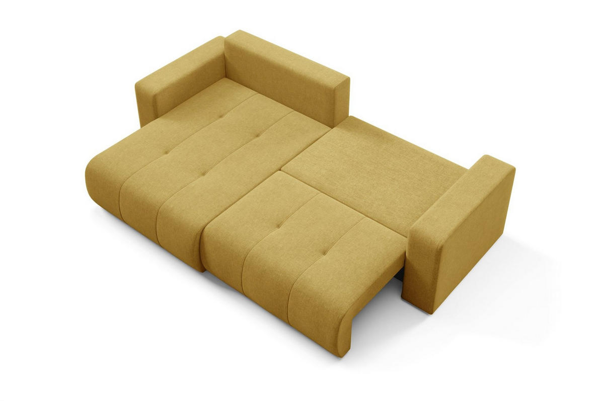 ECKSOFA Augusto - Gelb, Holzwerkstoff/Textil (244/149cm) - Fun Möbel