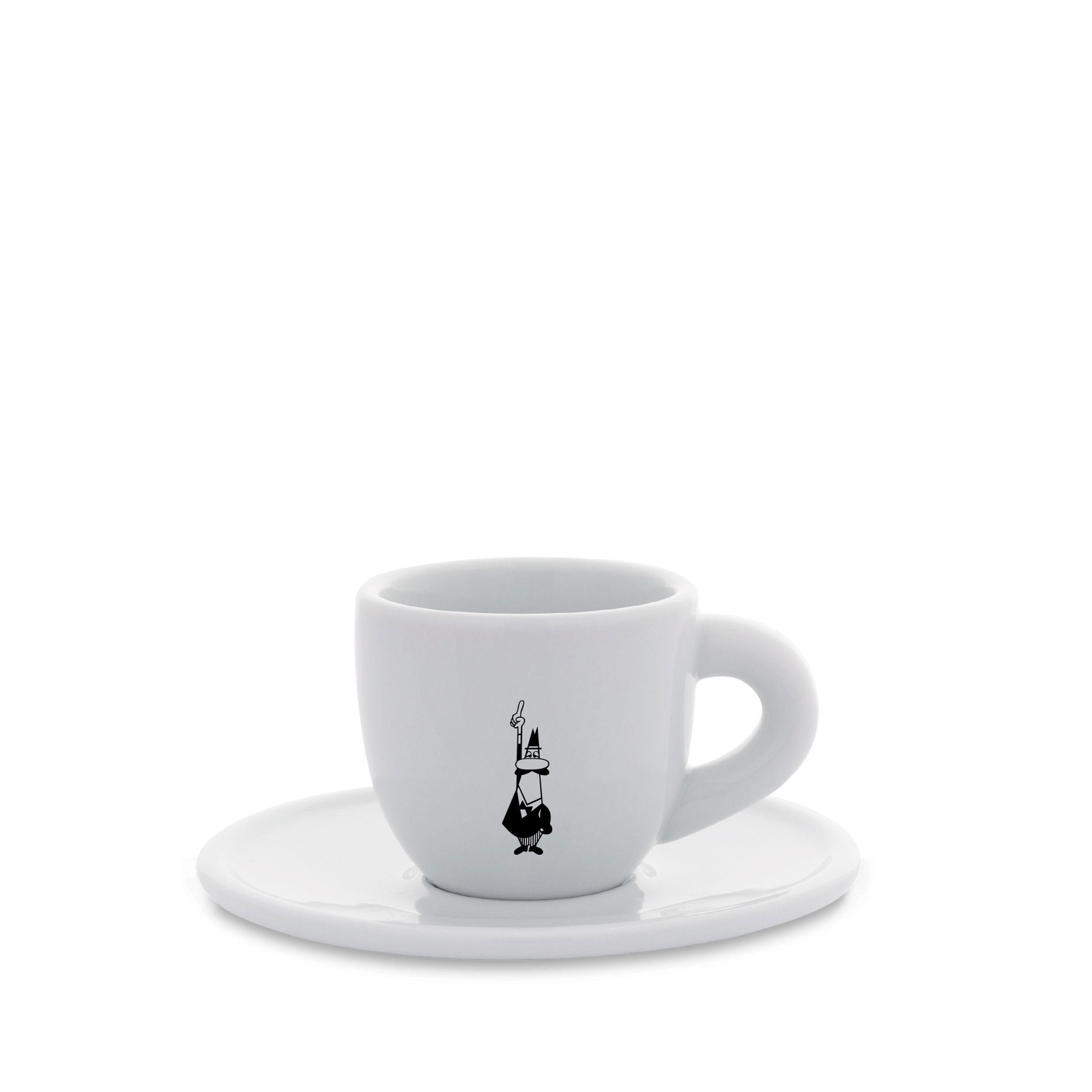 ESPRESSOTASSE Istituzionale, mit Untertasse, Porzellan, 80 ml - Multicolor, Keramik (0.08L) - Bialetti