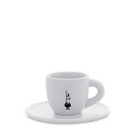 ESPRESSOTASSE Istituzionale, mit Untertasse, Porzellan, 80 ml - Multicolor, Keramik (0.08L) - Bialetti