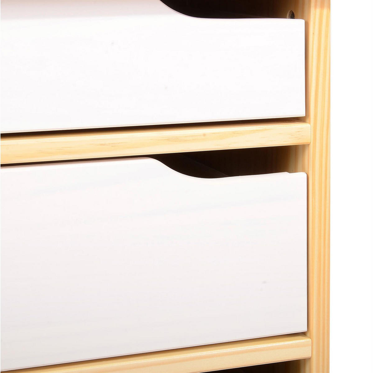 SCHREIBTISCH HUGO - Weiß/Naturfarben, Holz (54/114/76cm) - IDIMEX