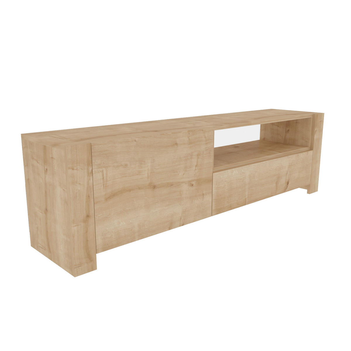 TV-ELEMENT Piedmont Eiche - Naturfarben, Holzwerkstoff (160/46/36.8cm) - Decorotika