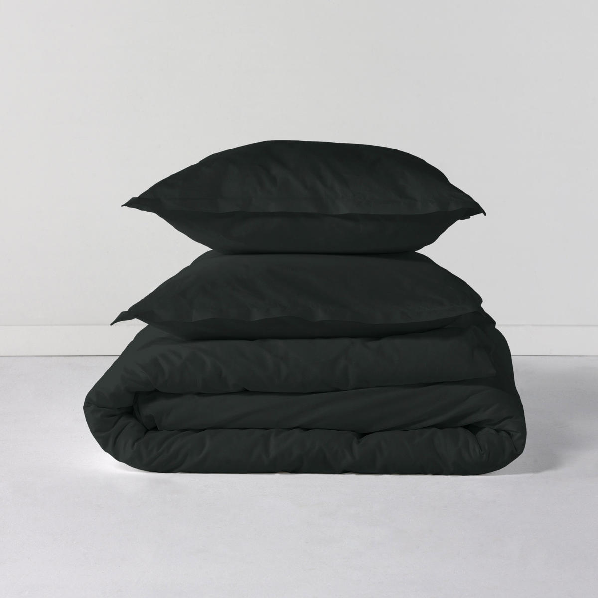 BETTBEZUG basic 200x200 cm (komfortgrösse) schwarz - Schwarz, Textil (200/200cm) - Happy Friday