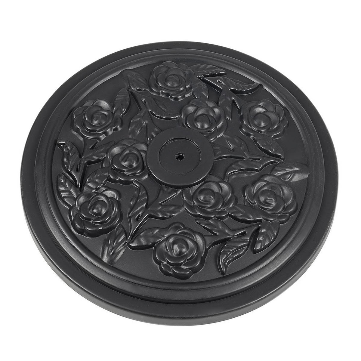 SONNENSCHIRM aus Polyester Metall in Grau mit Cement-Sockel drehbar 360° neigbar 60° 3 x 2.4m Ø45 × 25 cm - Grau, Metall (300/240cm) - Livingandhome