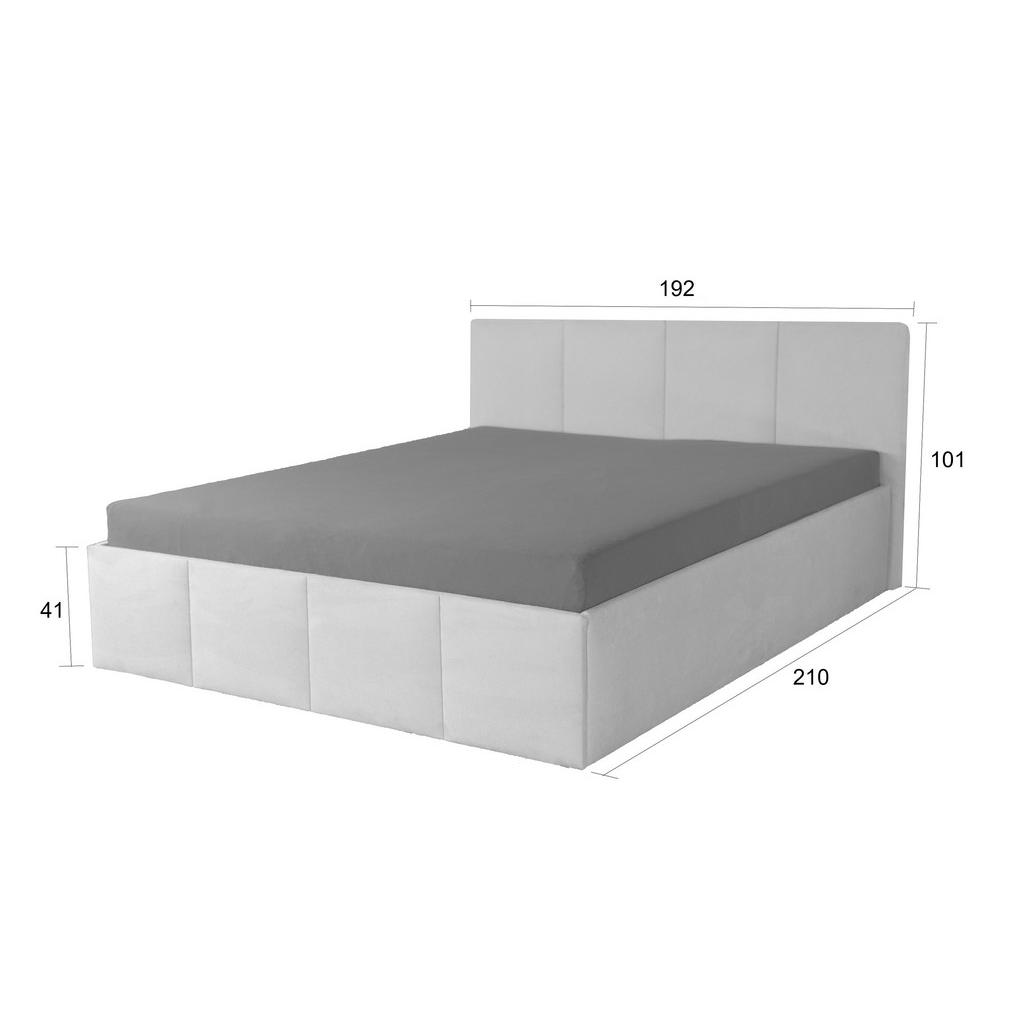 Thumbnail - Halmon Schlafkomfort Betten Polsterbett, Hellgrau, Holz, Höhe ca. 20 cm, 180x200 cm, Schlafzimmer, Betten, Polsterbette...