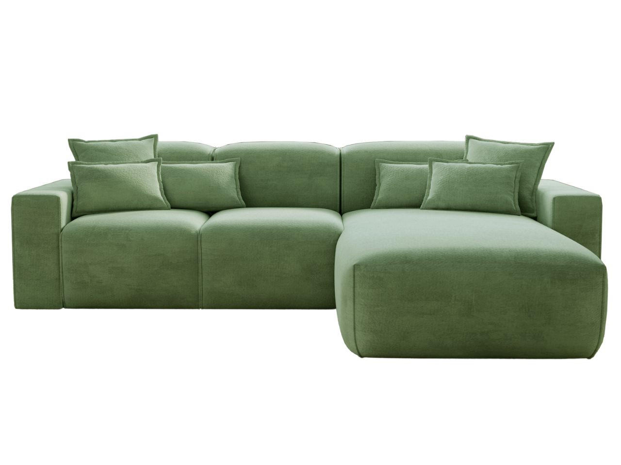 ECKSOFA Leni Grün Rechts - Grün, Holz/Textil (265/180cm) - Graingold
