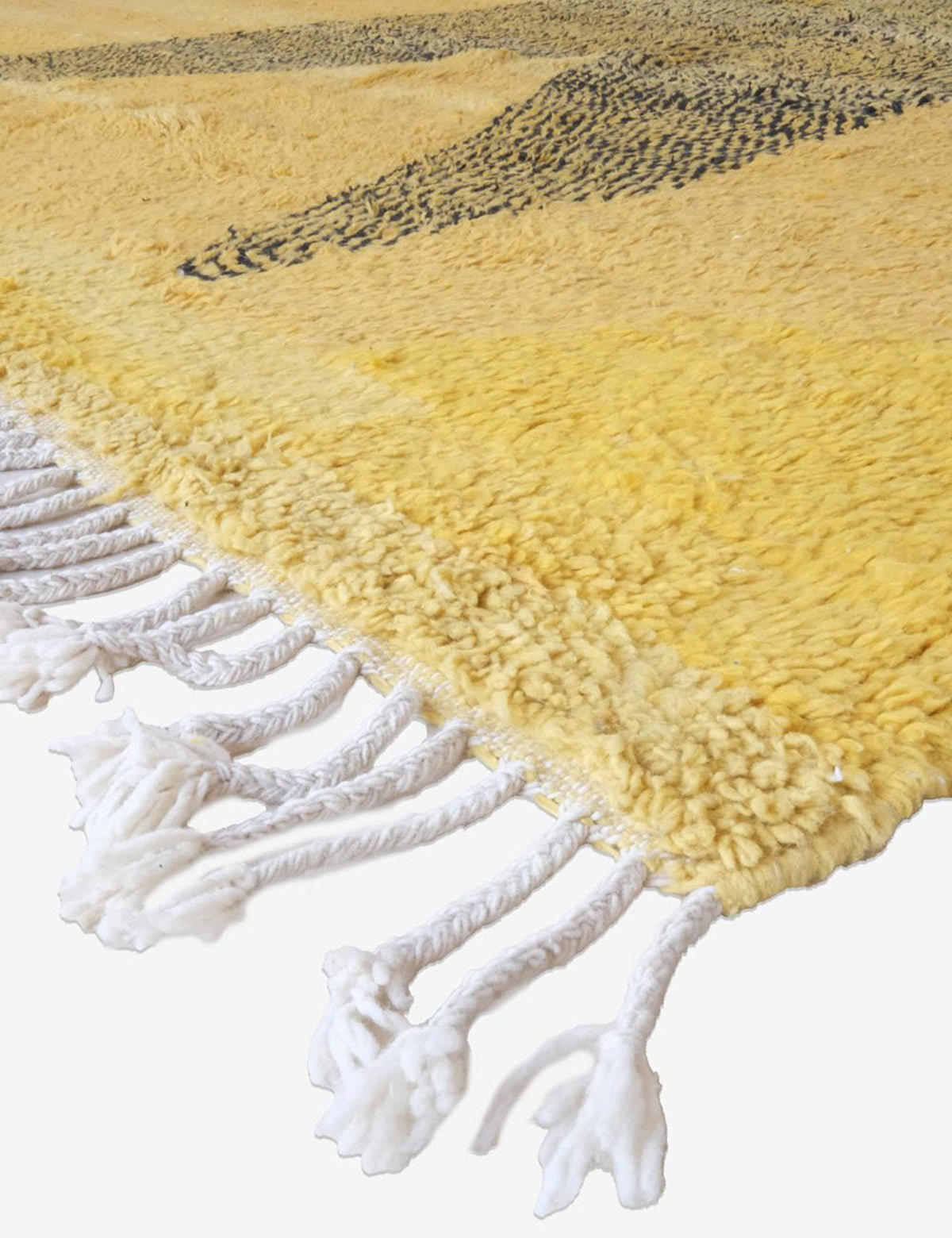 BERBERTEPPICH grafisch und modern aus Wolle 200x 300 cm - Gelb, Naturmaterialien (200/300cm) - AFK Living