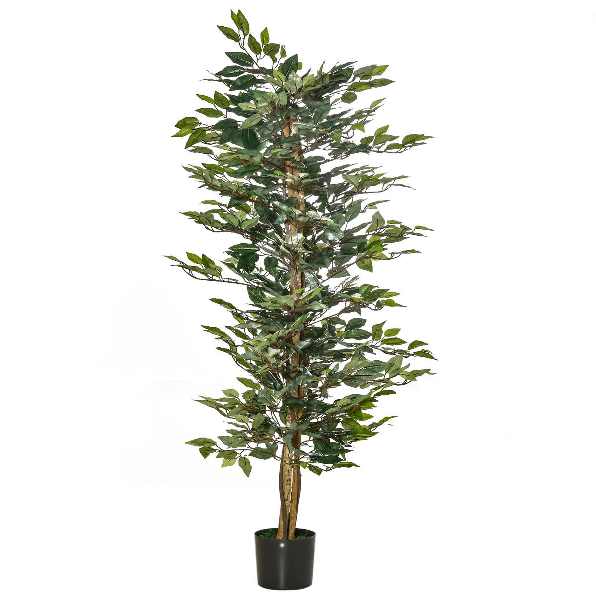 KUNSTPFLANZE DE-08594 150 cm im Topf Grün - Grün, Kunststoff (150cm) - ComfortXL