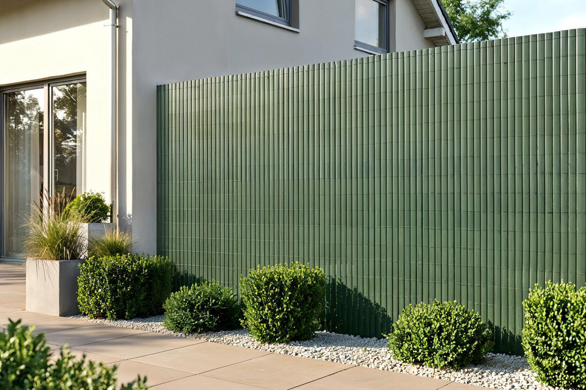 PVC Sichtschutzmatte VISO doppelseitig 3m x 1,8m Grün - Grün, Metall (300/180cm) - Casanoov