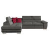 ECKSOFA Cotere, Seite: Links - Dunkelgrau, Holz/Textil (270/202cm) - MIRJAN24