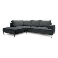 ECKSOFA May Anthrazit 275 × 44 × 195 cm - Anthrazit, Textil (275/44/195cm) - Pillovely