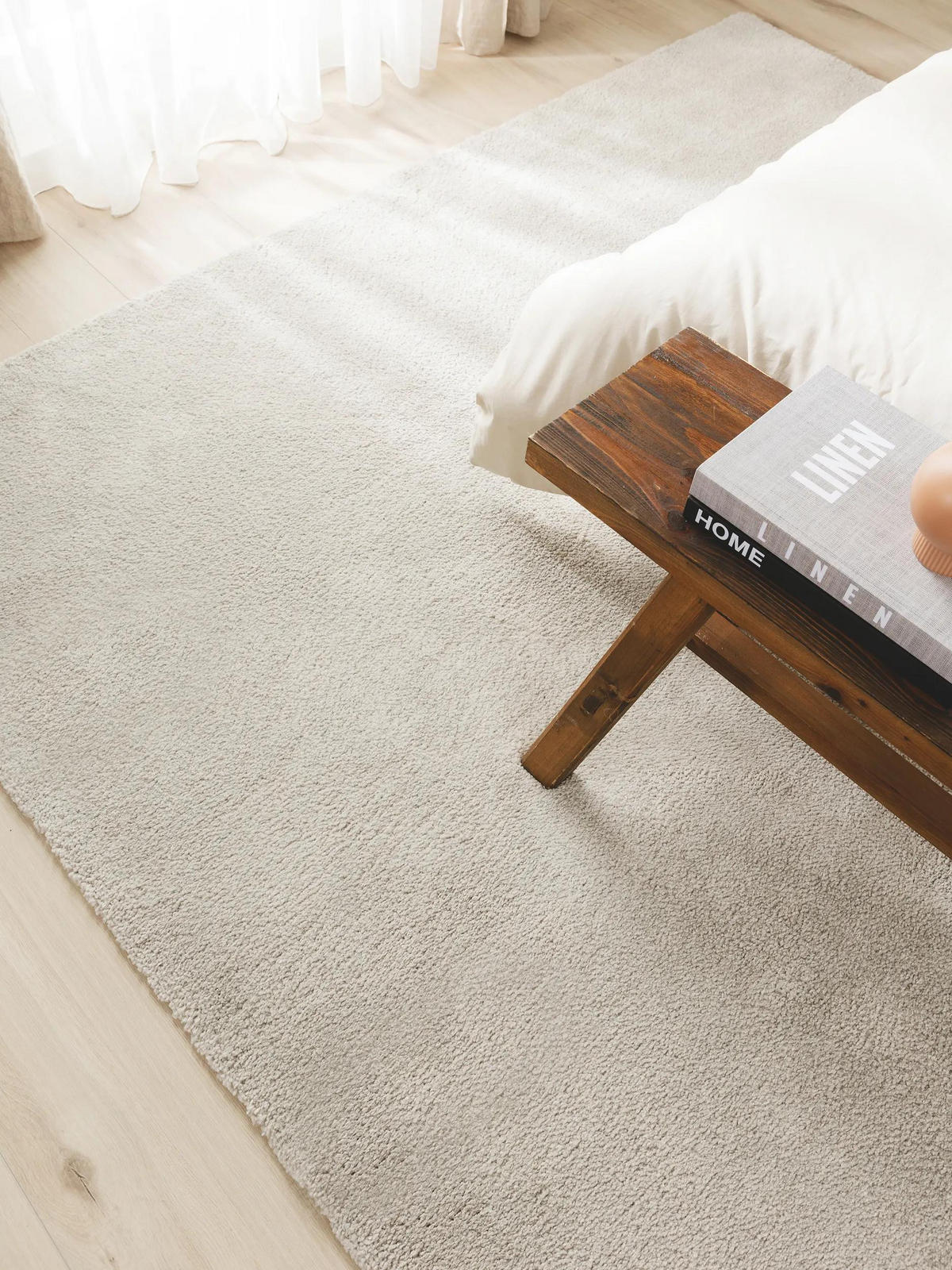 TEPPICH Tacoma Hellgrau 200x290 cm - Hellgrau, Kunststoff/Textil (200/290cm) - benuta Nest