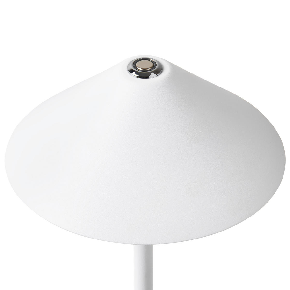 LED-TISCHLEUCHTE Weiß Francoli - Weiß, Metall (15/15/31cm) - Beliani