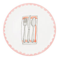 TELLER Besteck in Bunt - 26cm - Multicolor, Keramik (26.3cm) - Blond Amsterdam
