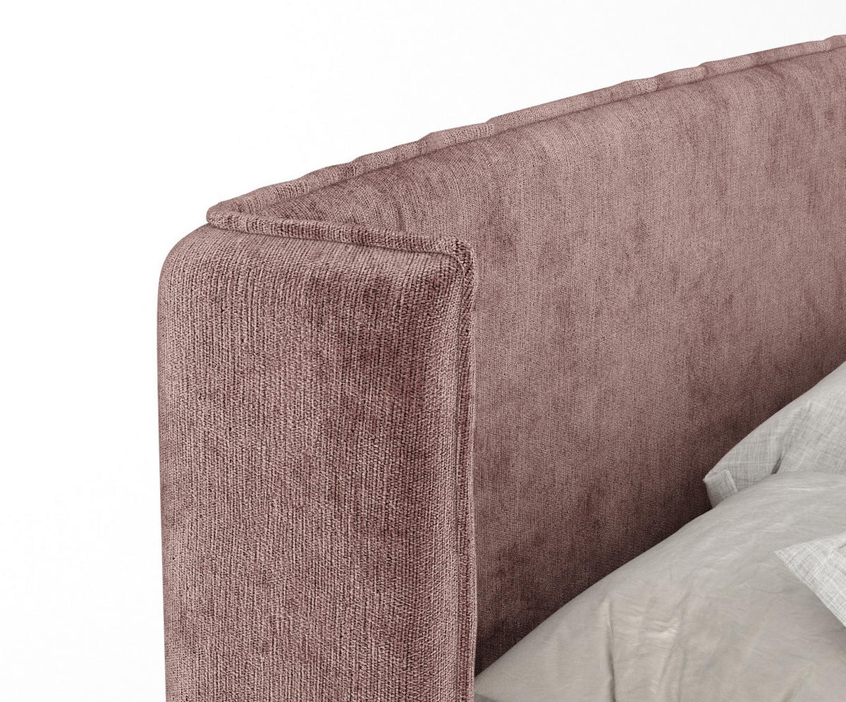 BOXBETT Monpelli Rosa 180/200 cm mit Matratze und Topper - Pink/Schwarz, Holz/Holzwerkstoff (180/200cm) - Maison de Reve