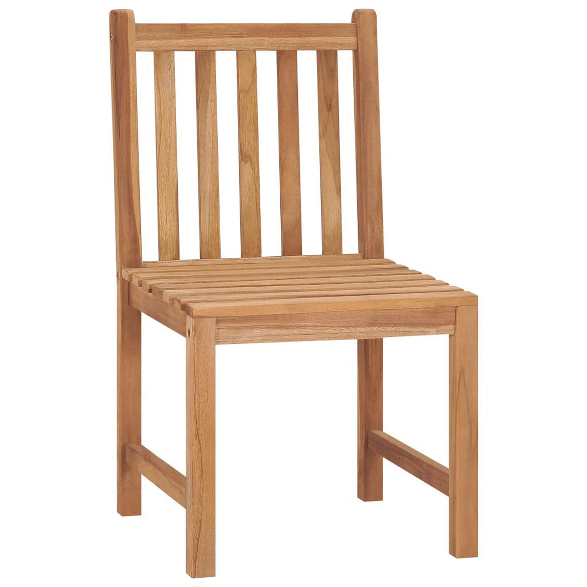 GARTENSTÜHLE 2er Set Massivholz Teak - Braun, Holz (50/90/53cm) - vidaXL